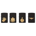 Zippo  Black Marine Corps Crests Lighter